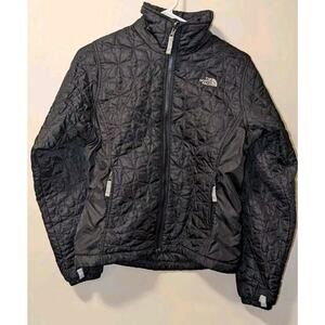 The North Face Jacket Stitched Puffer Women’s Small Black Embroidered Logo F15
